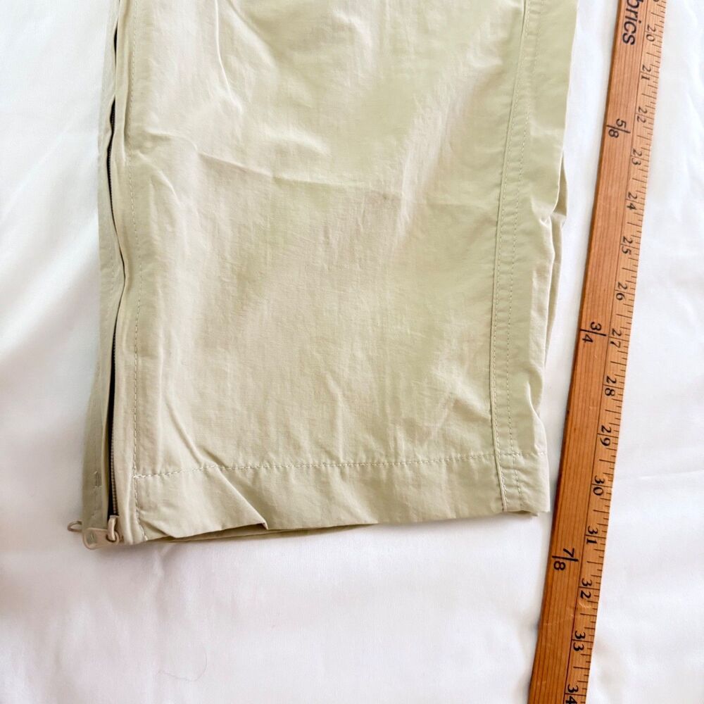 World Wide Sportsman Cargo Pants Convertible Men XL/32 Khaki Hiking Nylon Vented - Picture 12 of 12